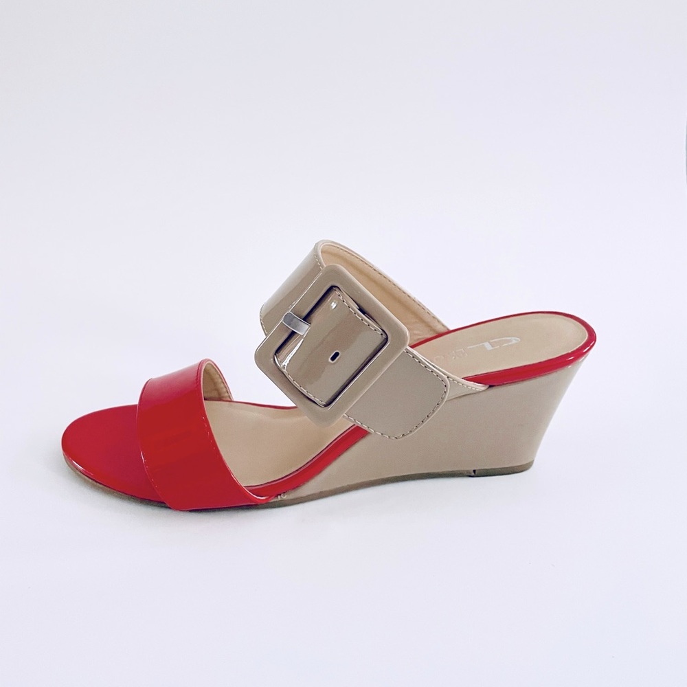 Chinese Laundry Patent Leather Wedge Sandal 8